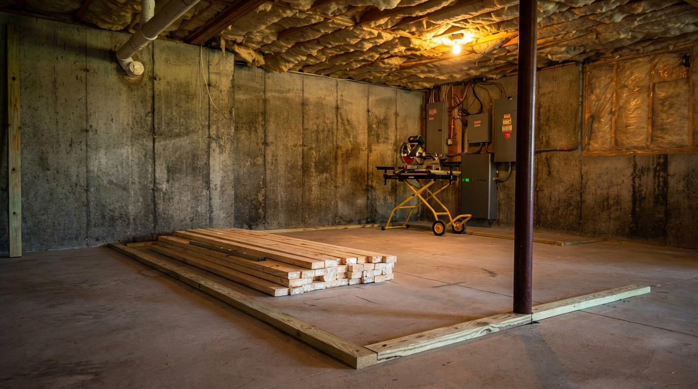 Basement renovation and finishing